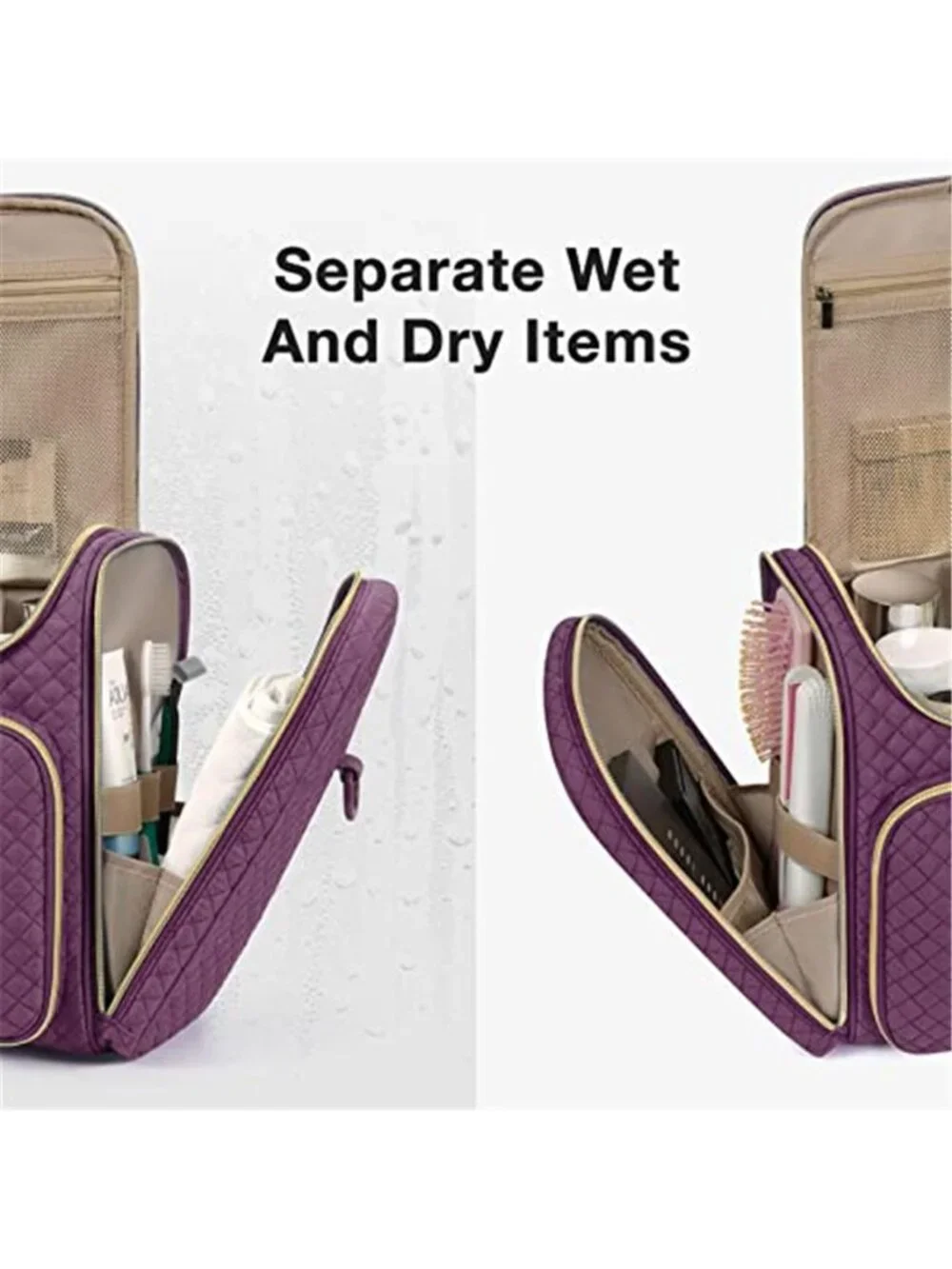Large Hanging Toiletry Bag Travel Makeup Organizer Waterproof Cosmetic Case
